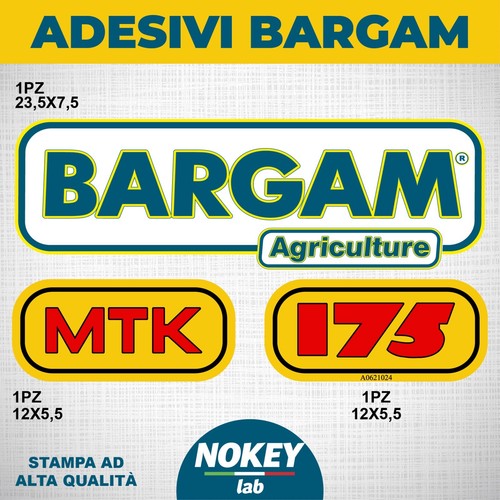 Adesivi trattore bargam - adesivi,