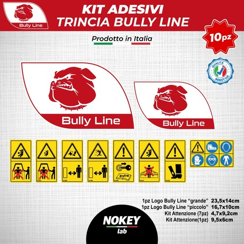 Kit adesivi trincia bully line